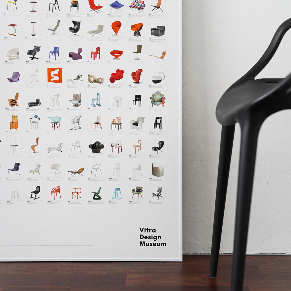 아트멘터리 The Chair Collection Poster 미술 전시 비트라 포스터