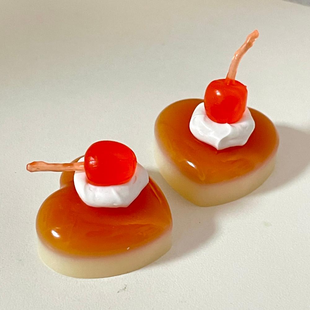 하트 커스터드 푸딩 키링