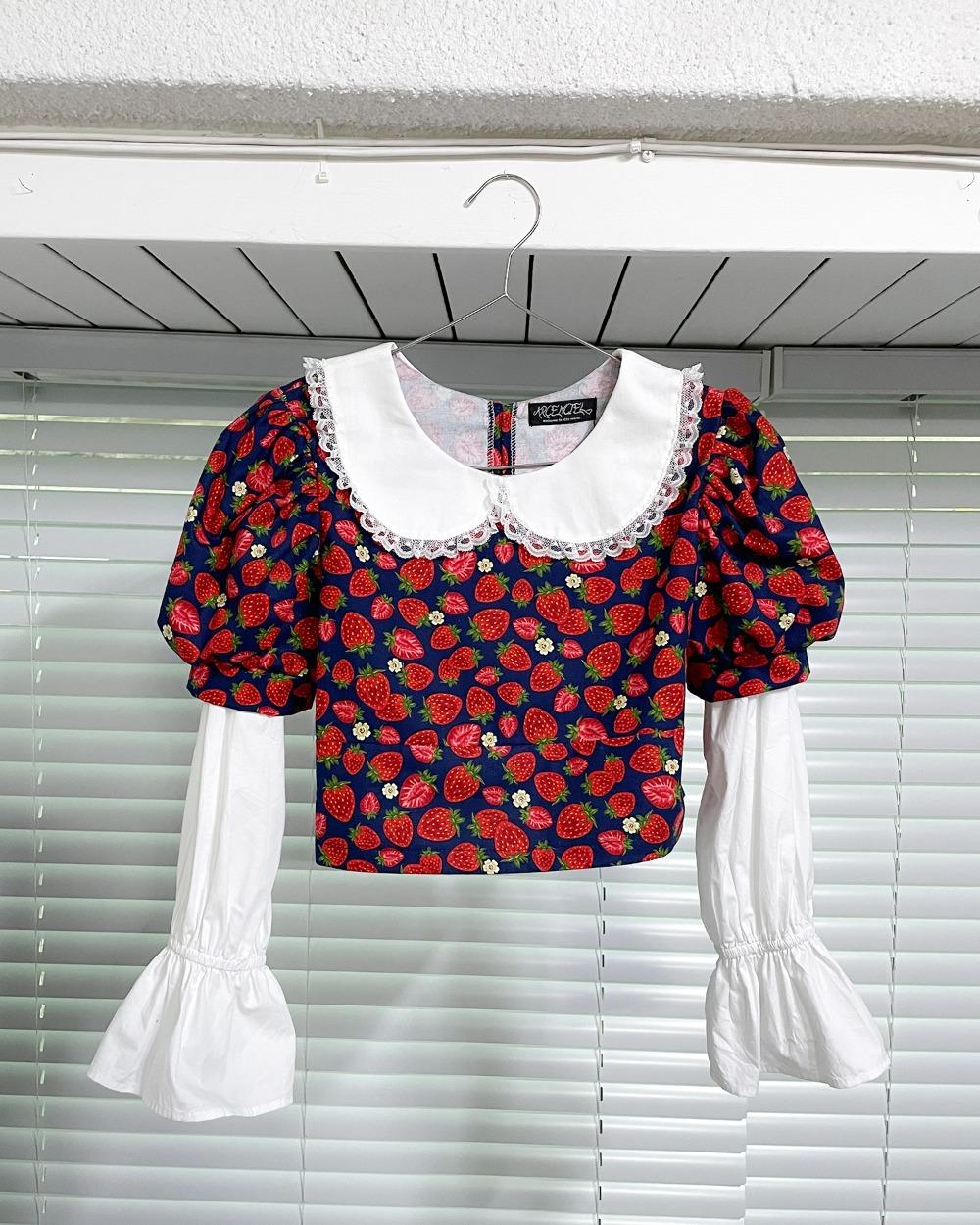 "I like strawberries\" Blouse