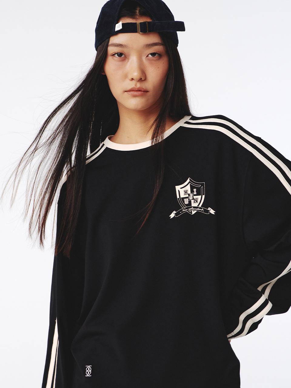 Football Long Sleeve T-Shirt UNISEX Black