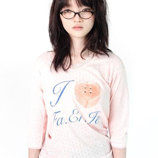 샵페어리 fa.er.ie lace T-shirt 피치