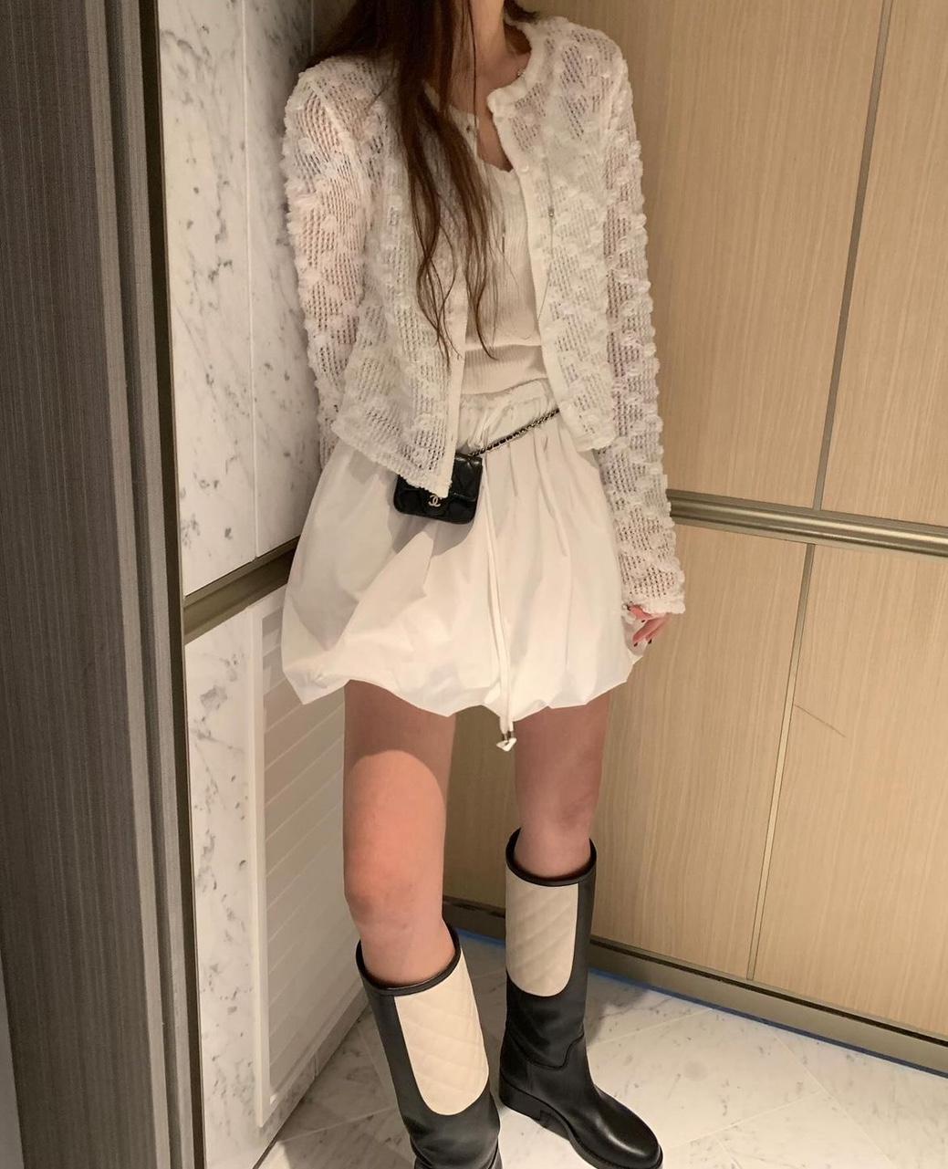 힙이레 포스터 벌룬 미니 스커트 - 2C