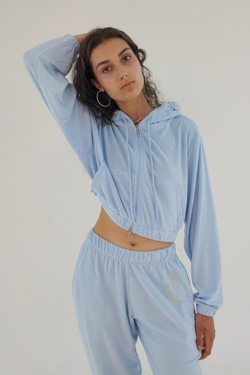 TOWEL BLING HOOD ZIPUP