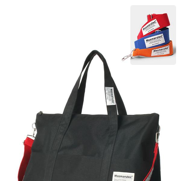 [컬러숄더스트랩세트] Big travel bag _ Black