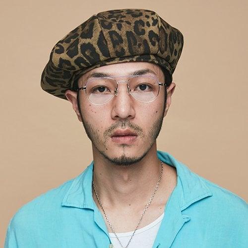 LEOPARD COTTON BERET