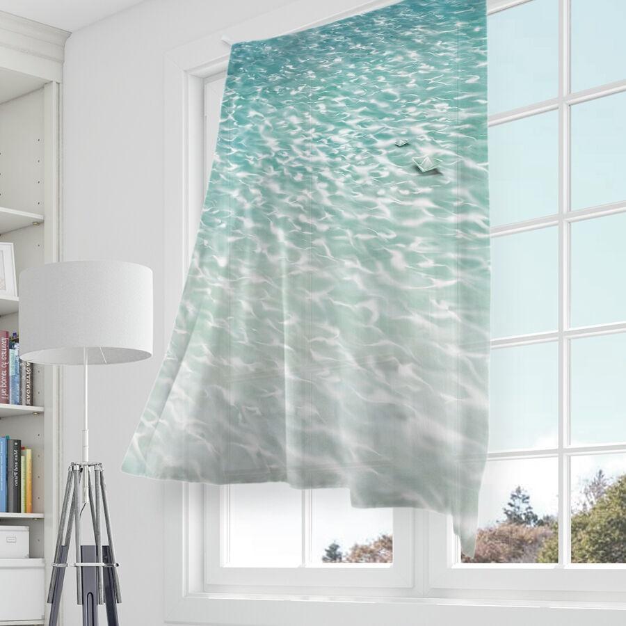 쉬폰 패브릭 천 포스터 Wave 그녀