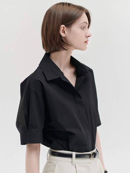 25N summer basic shirts [BK]