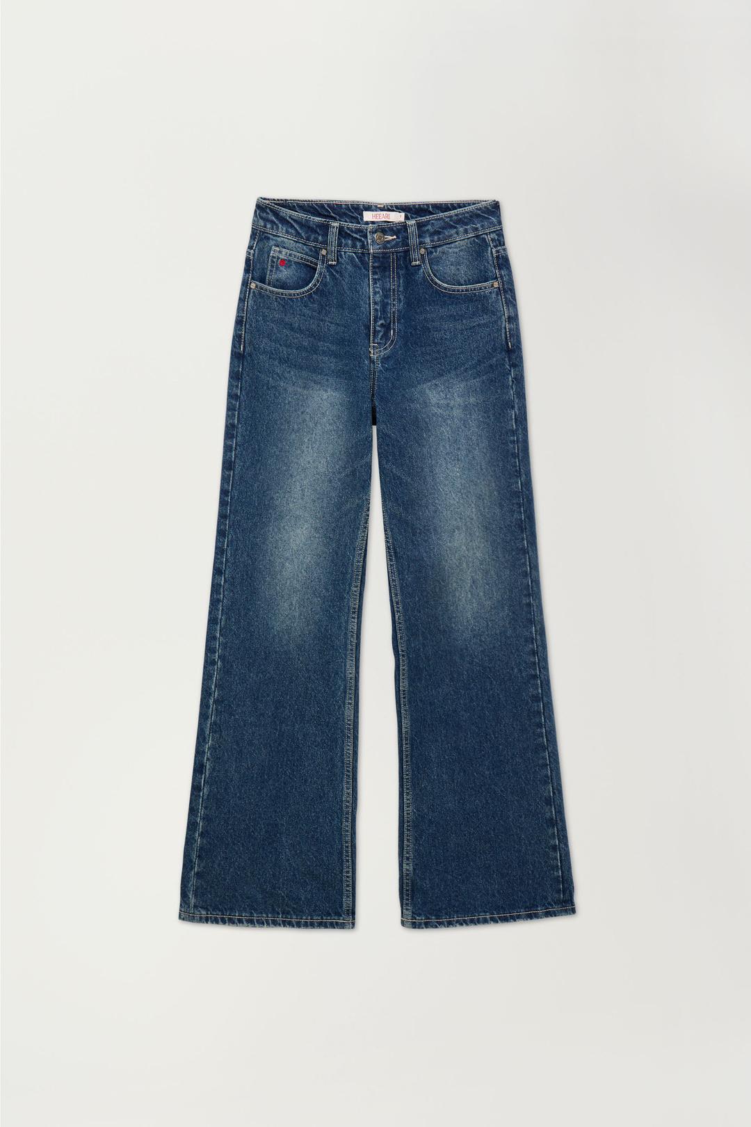 소피 플레어 데님 팬츠_빈티지블루