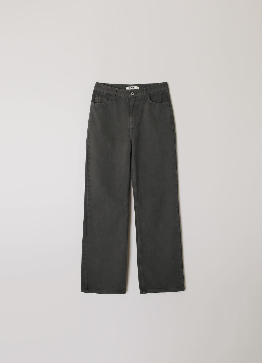 [기장선택]Relaxed Fit Denim - Stone Khaki