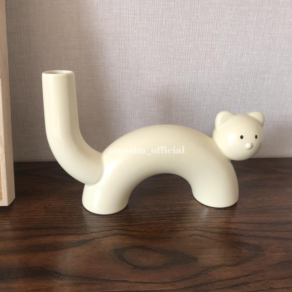 고심 귀여운 고양이 화병 VASE 한송이화병 꽃병