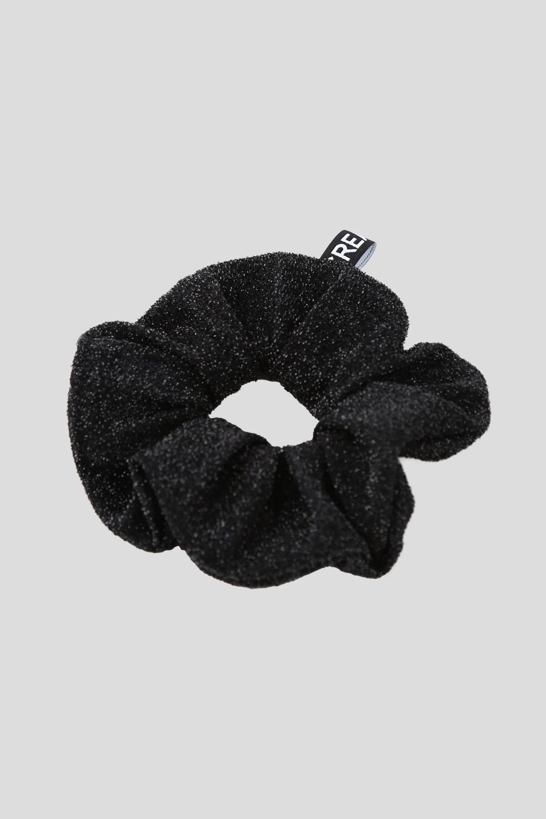 블랙 글리터 스크런치