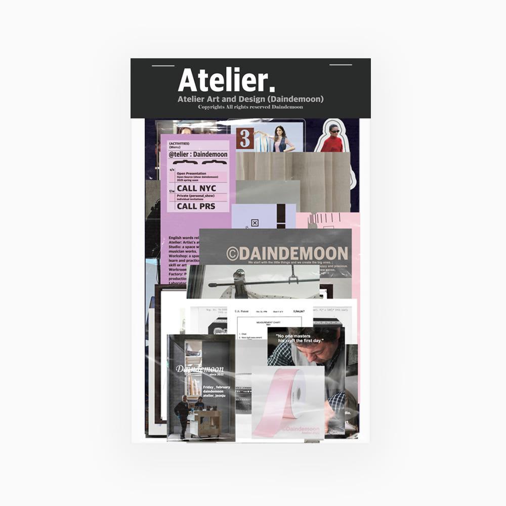 데인드문 Atelier pack 아틀리에팩 스티커팩 스크랩스티커 스튜디오 오브젝트스티커