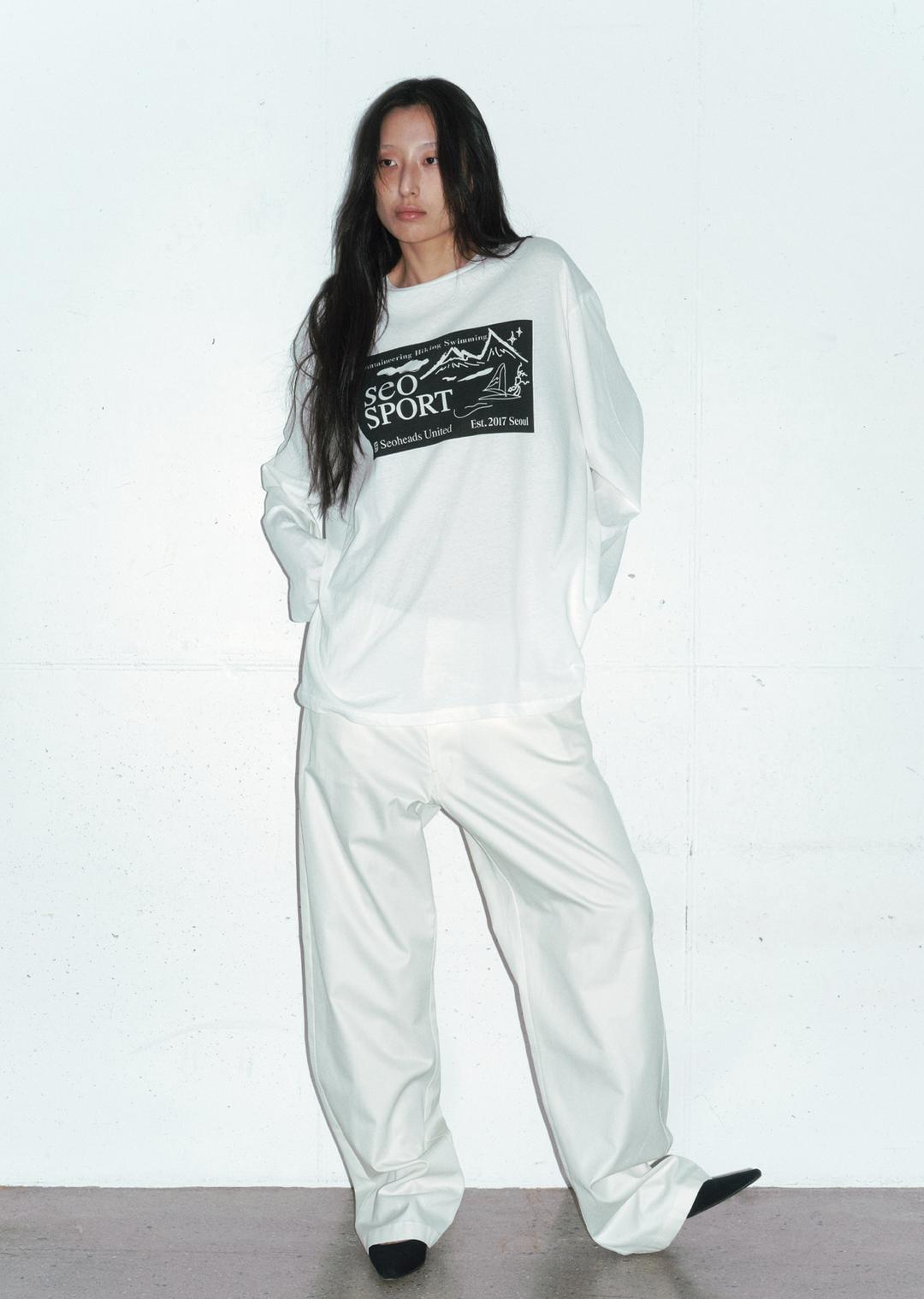 EXPLORER LONG SLEEVE T-SHIRT IVORY