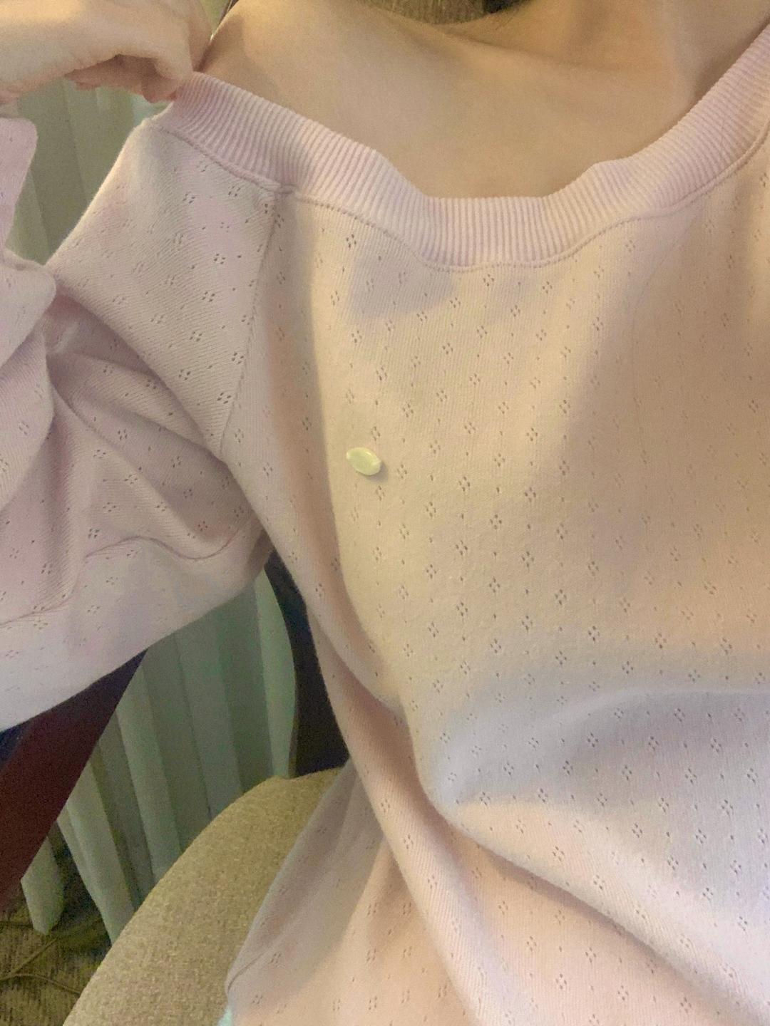 Pale off sholder sweatshirt (rosy pink)