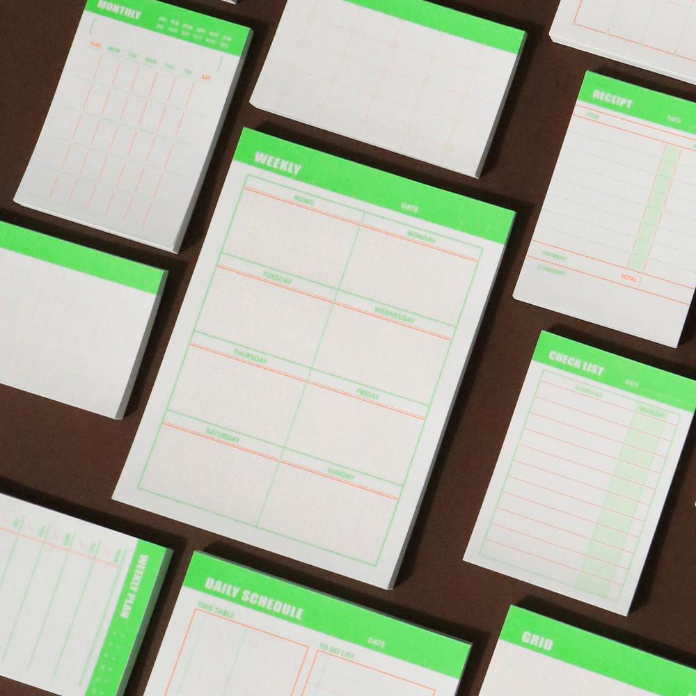 비팬시 하이라이트 메모 패드 세트 (노트 미니 다꾸 형광 공시생 메모지 떡메모지)