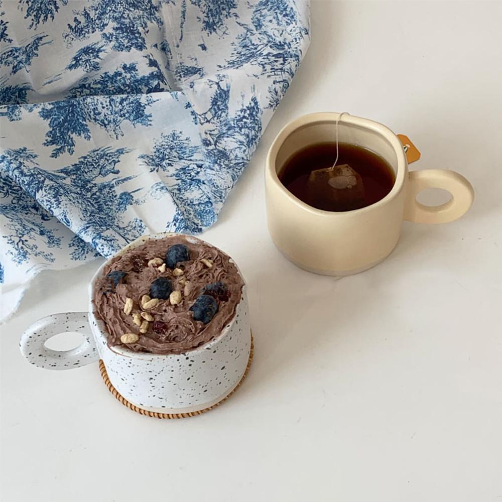 오드앤룸 몬나니 시리즈 머그컵 세라믹 머그 도자기 점박이컵 법랑컵 스프 홈카페