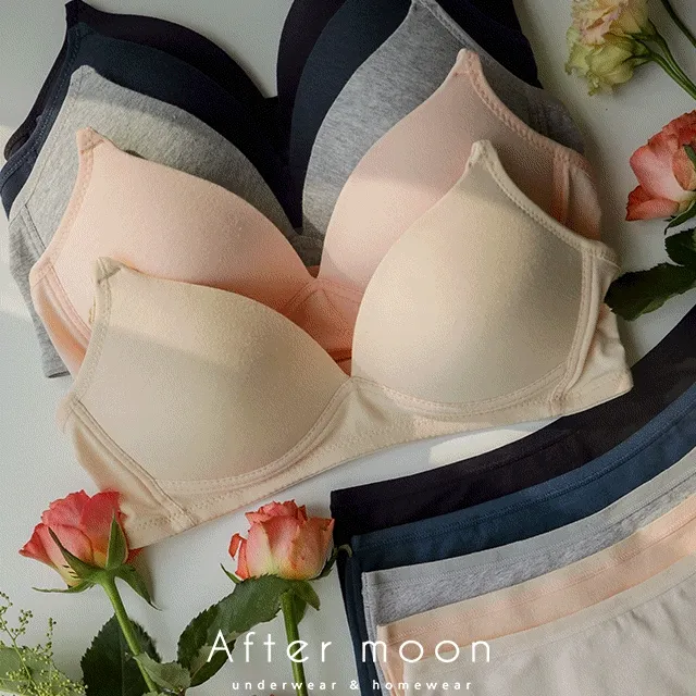 [빅사이즈가능] 순면 밴딩 노와이어 브라 팬티 세트 자유선택 골라담기