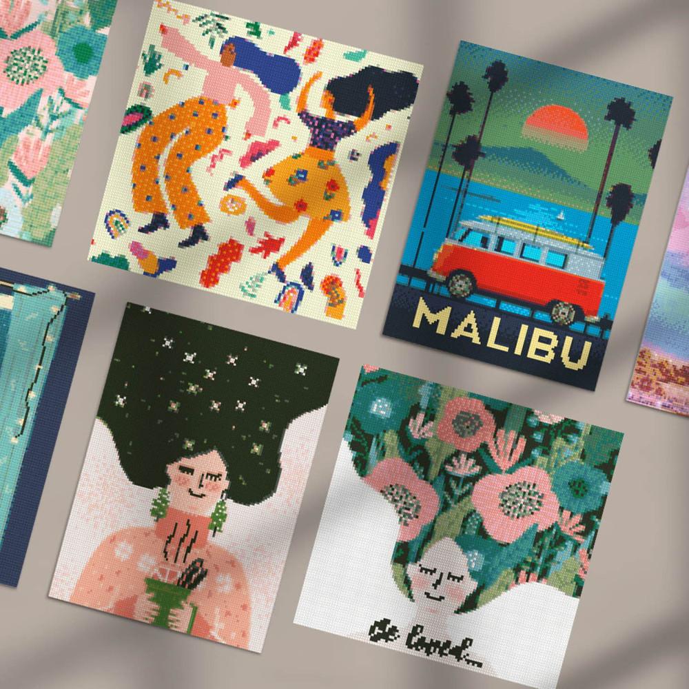 DIY 보석 십자수 구슬 비즈 큐빅 캔버스형 액자형 패브릭 해바라기 대형 명화 취미생활