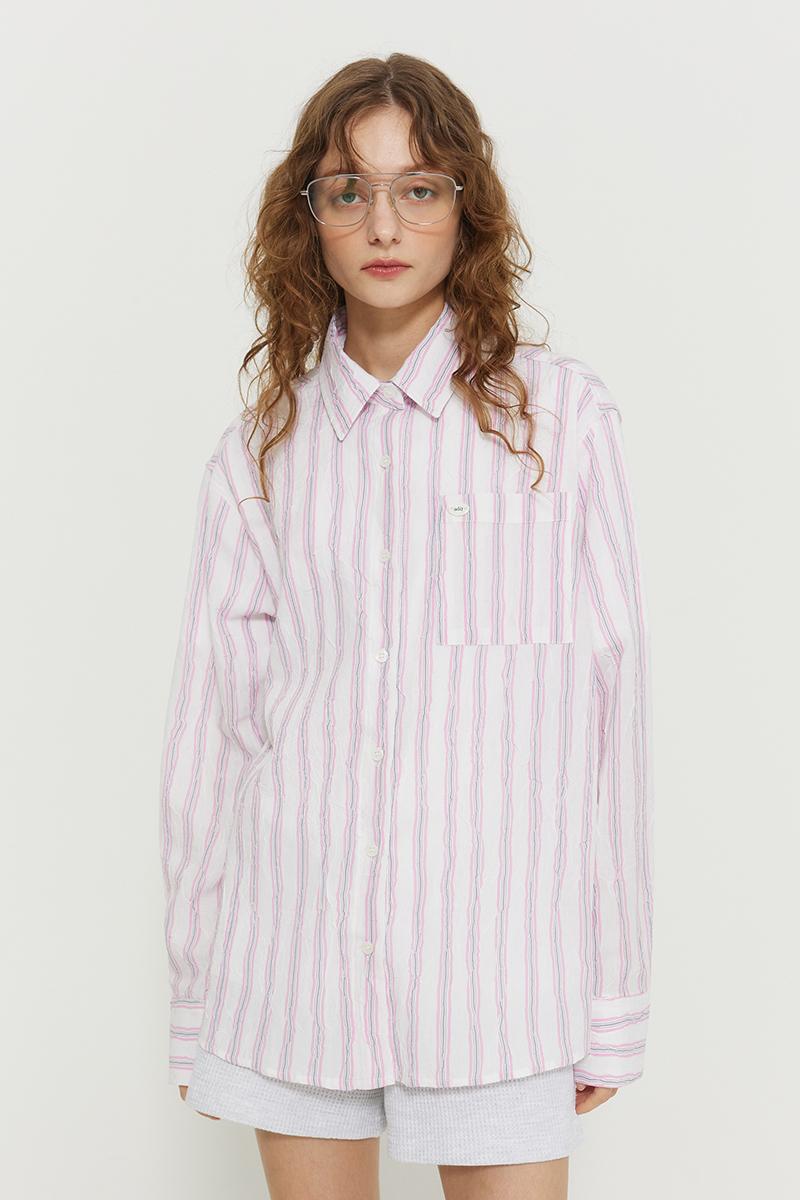 Pink striped shirt_pink