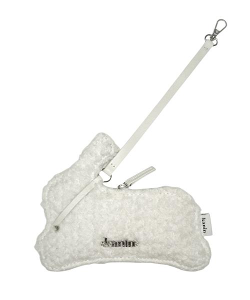 카닌 뽀글이 카드지갑_아이보리