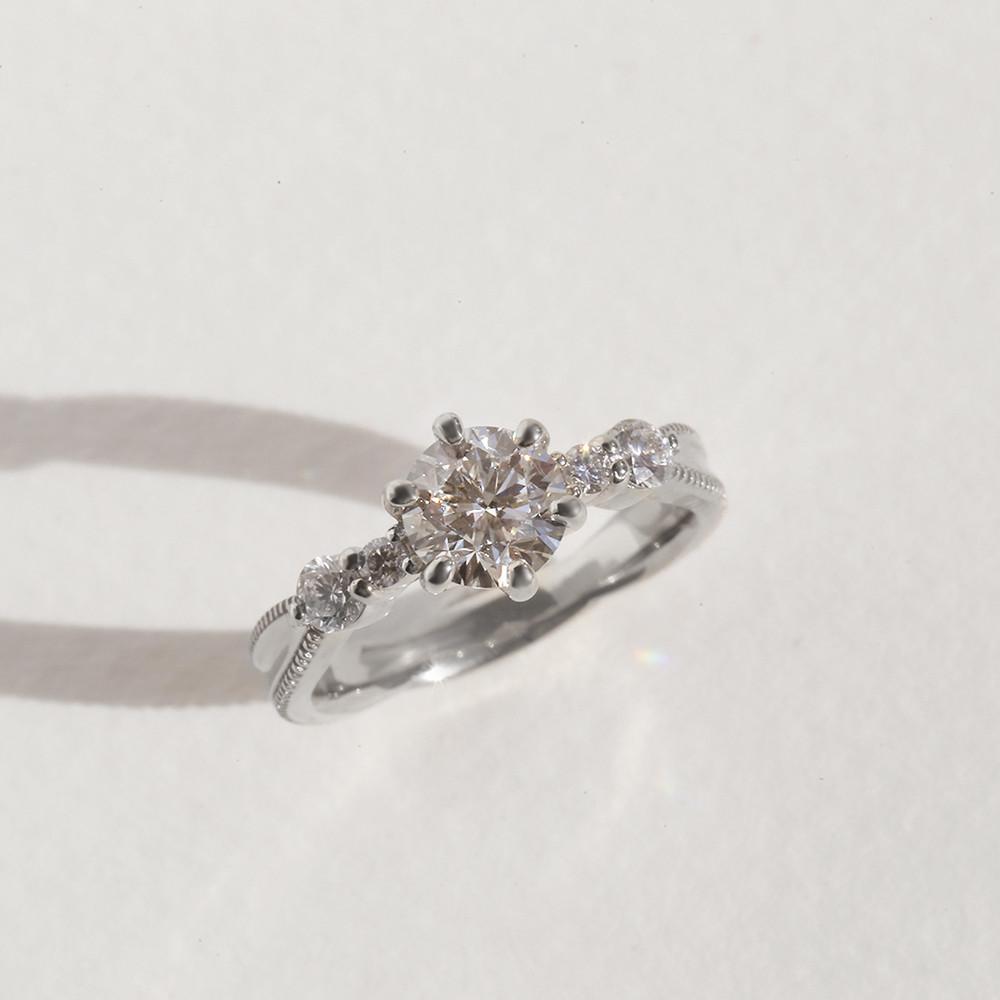 모이사나이트 프로포즈 1캐럿 다이아 반지