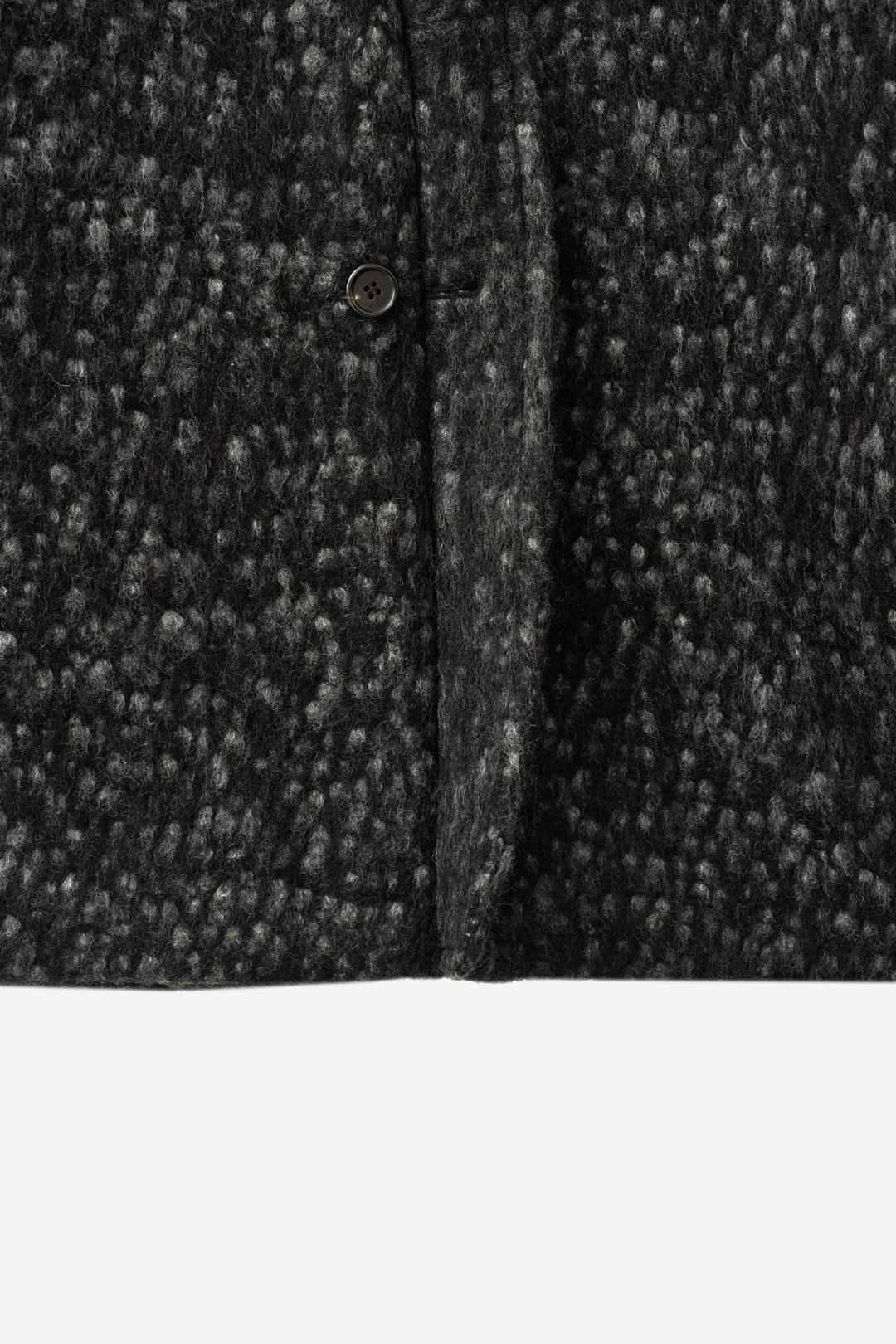 [EXCLUSIVE / LIMITED ] HALF DOUBLED COAT - CAT CHARCOAL