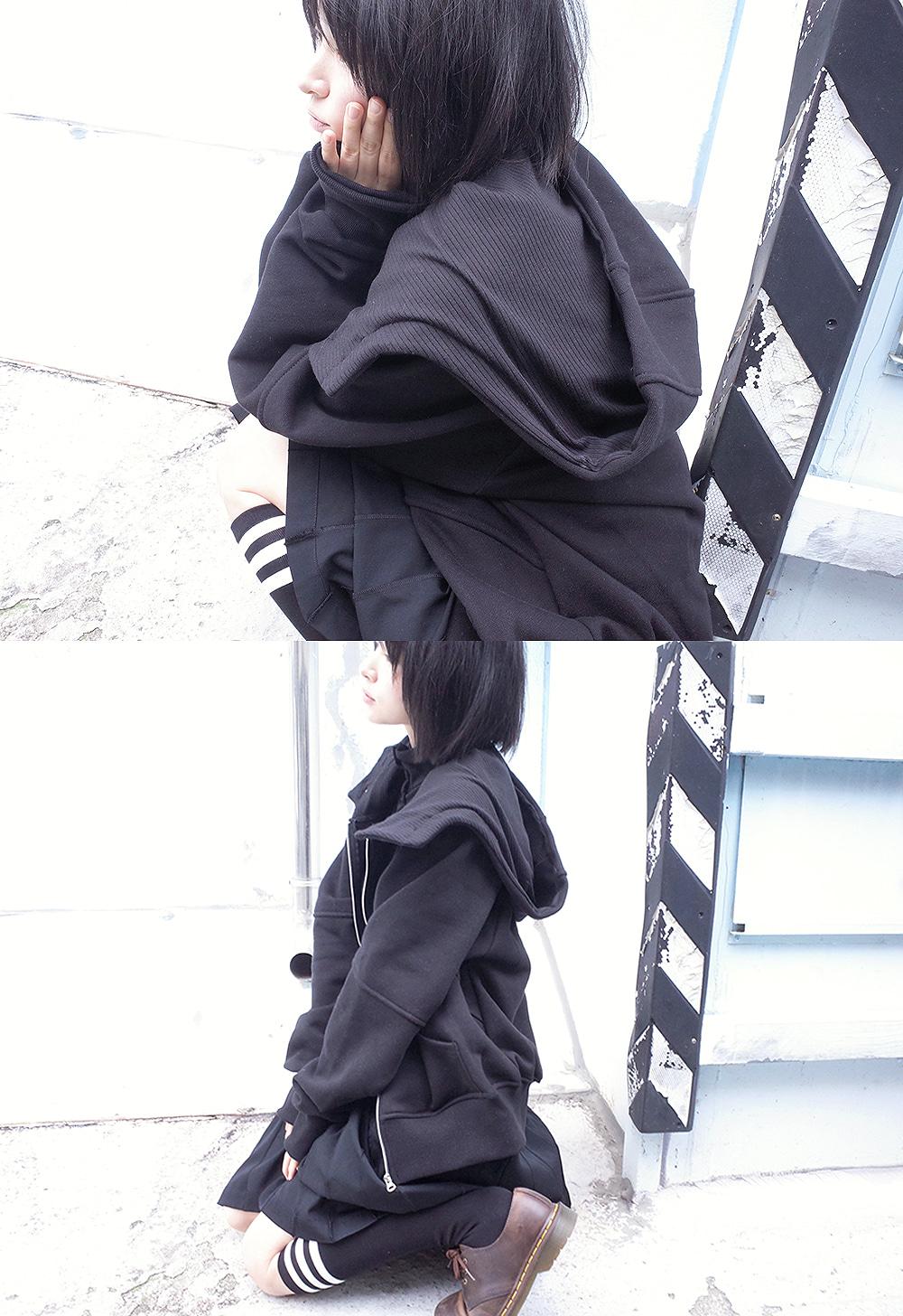 [BR] winter eggshell hoodie jk (ribbed)