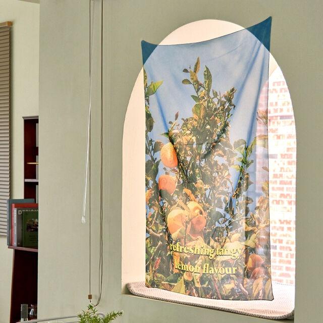 LEMON 쉬폰 패브릭 포스터 / 가리개커튼(3size)