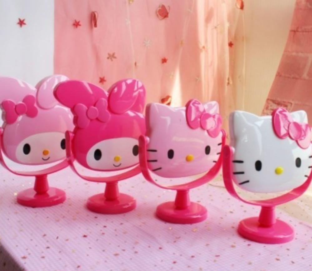 산리오 헬로키티 마이멜로디 핑덕 탁상용 거울