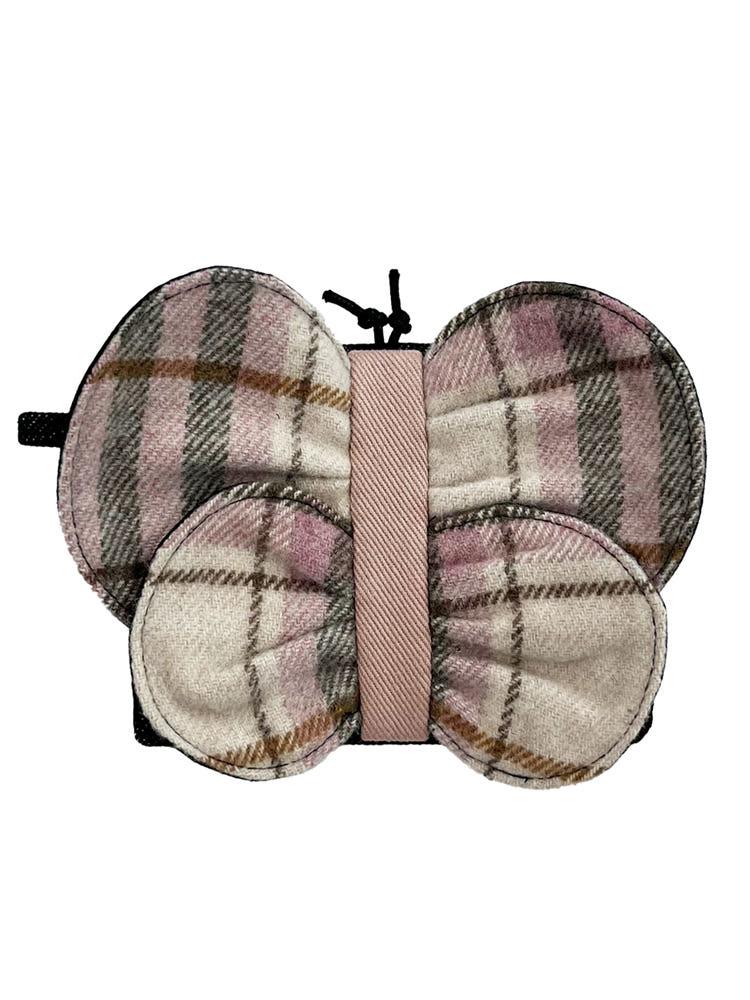 [Whimsy Mind 윔지마인드] 나비 랩 수집 패브릭 데님 카드지갑 NBL003