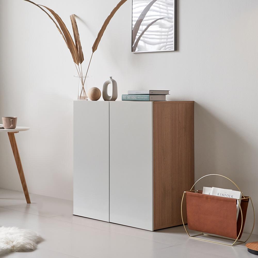 에단 다용도 거실 베란다 2단 수납장 800