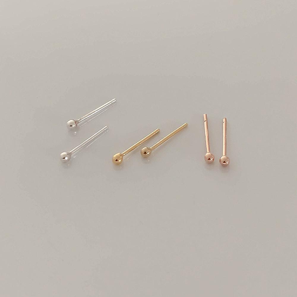 (실버925) 2mm 데일리 심플 초 미니 볼 귀걸이