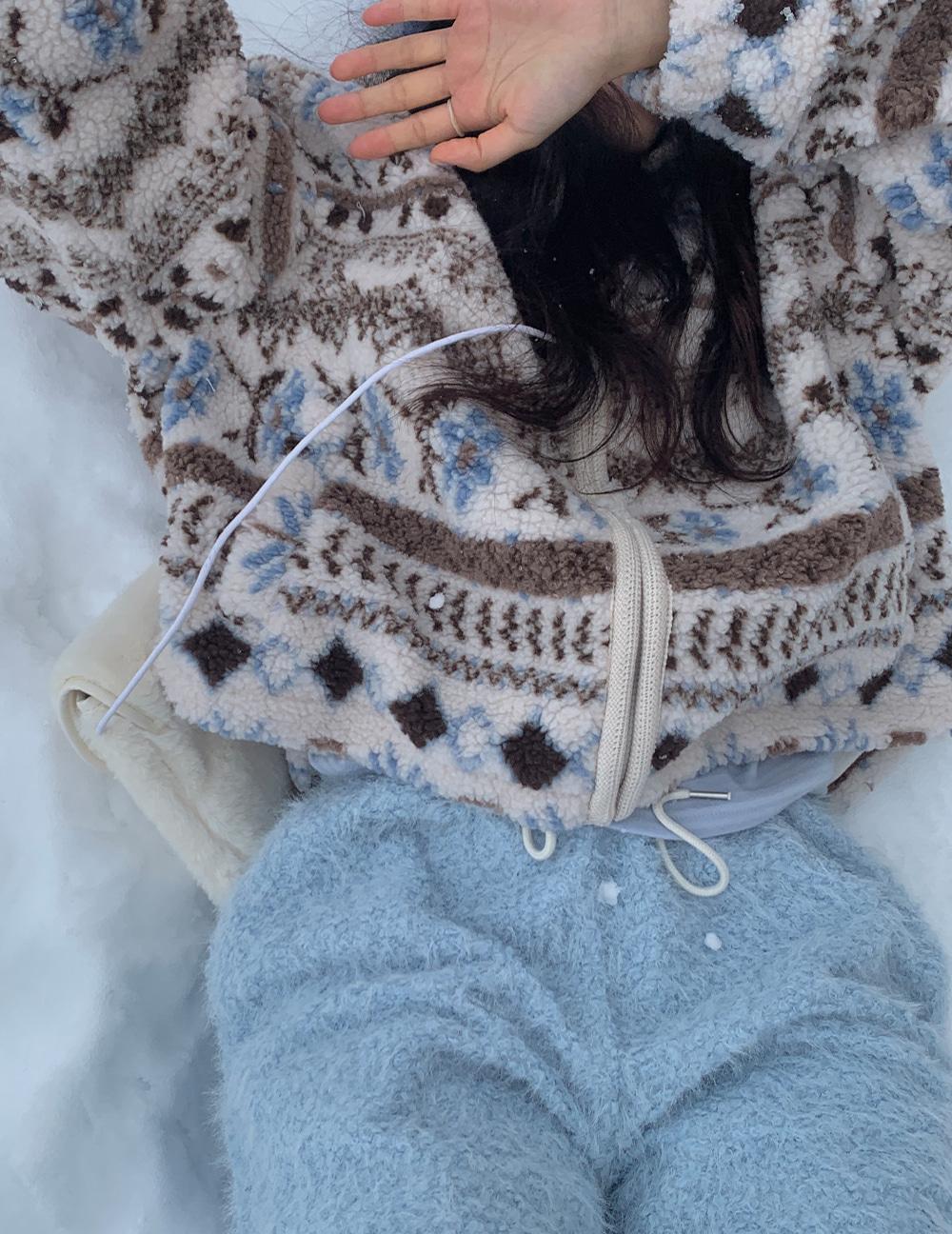 [도톰/따숩] 노르딕 집업점퍼 후리스