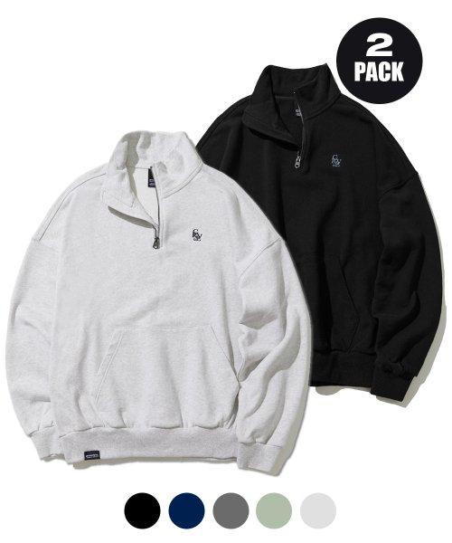 [패키지] (자수) GVRE LOGO BIG OVER HALF ZIP-UP (5 COLOR) [LRQFCTM320M]