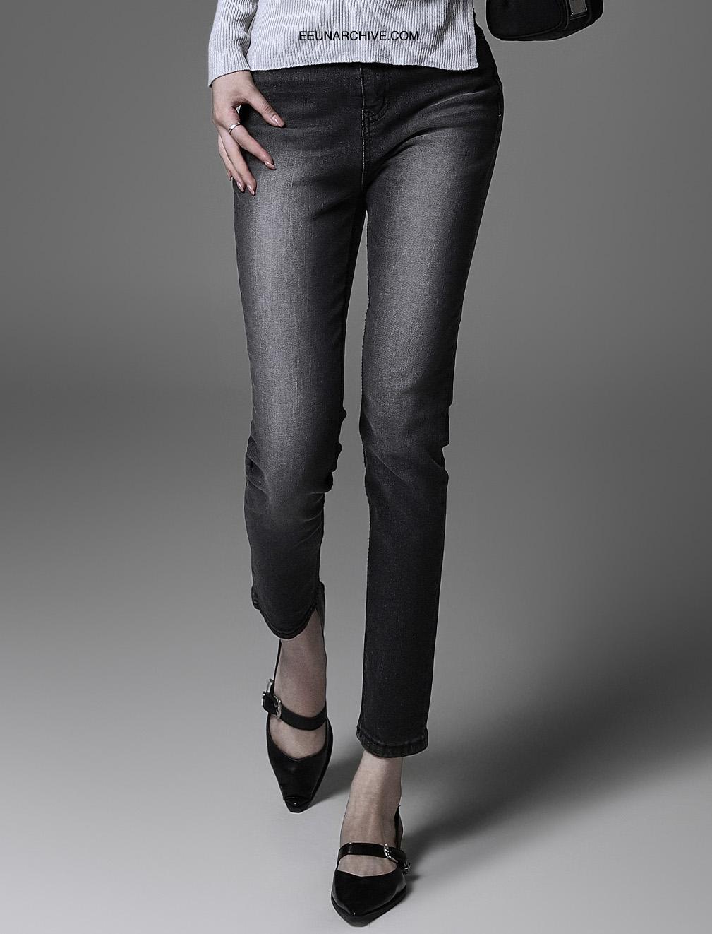 미드나잇 다크 스키니진