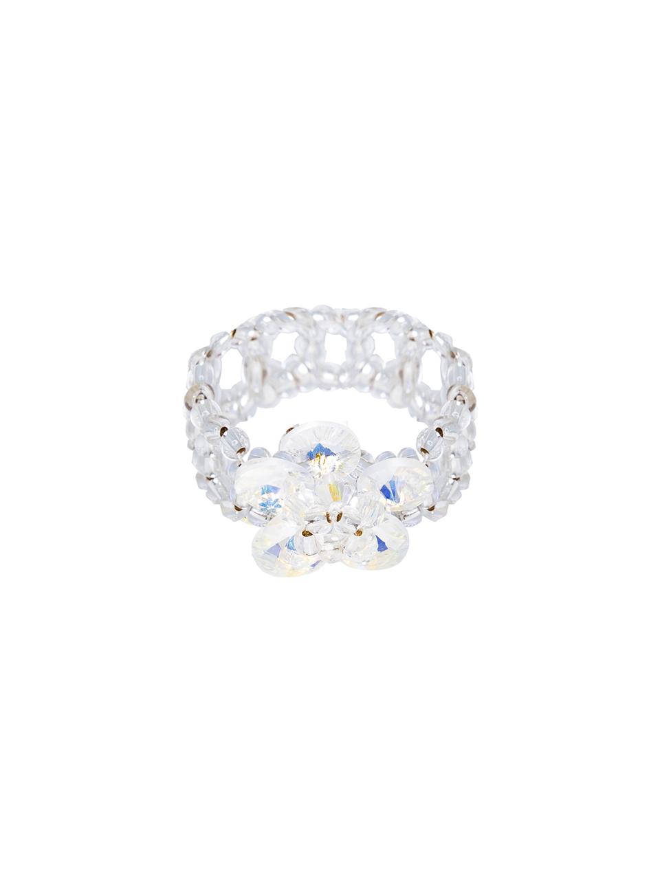Daisy Beads Ring (Clear)