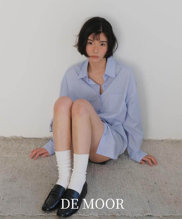 드무어 [spring] [리리X드무어] [DEMOOR] 세이 스트라이프 루즈 셔츠