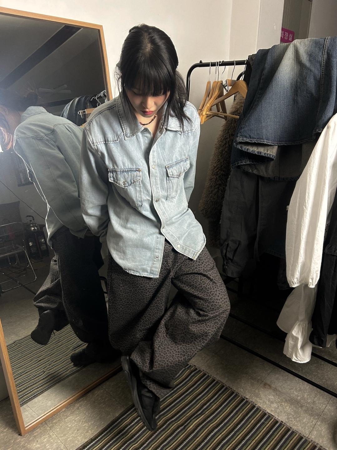 (2colors) vt washing west denim sh jacket