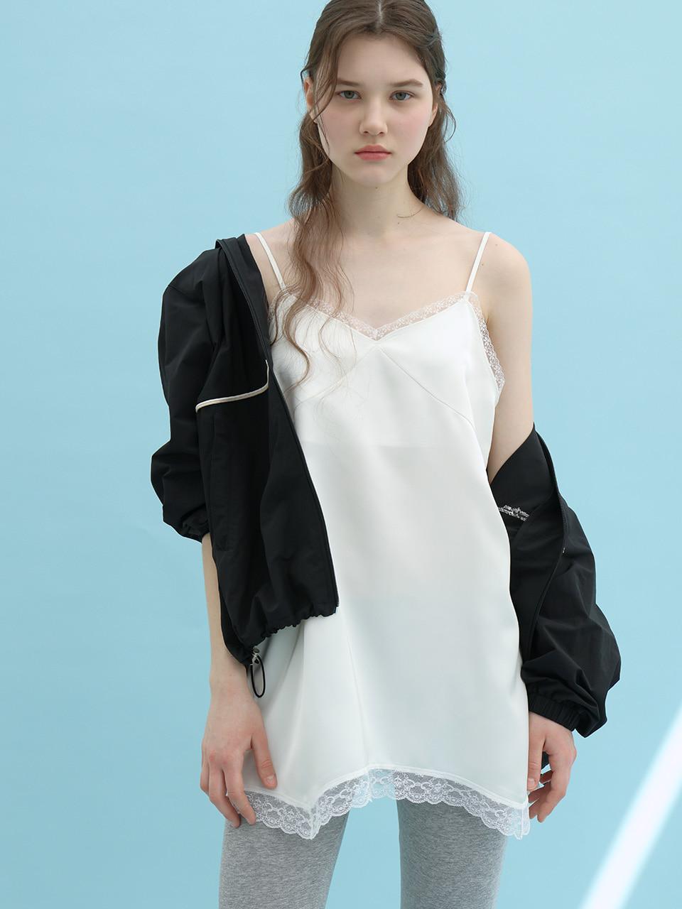 (4/3 예약배송)LACE SLIP DRESS - IVORY