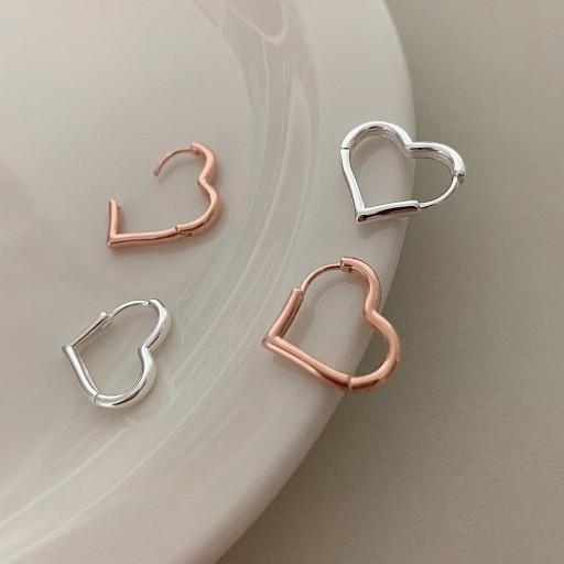 92.5실버 - 러브 원터치 링귀걸이