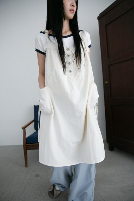 shirring pocket layered onepiece(3colors)