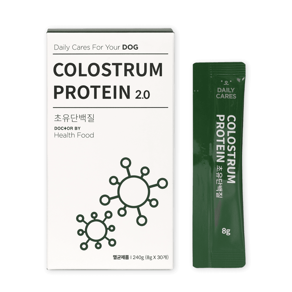 닥터바이 초유단백질 강아지 단백질 영양제 근력개선 면역력 산양유 펫밀크 노령견 츄르 1세트