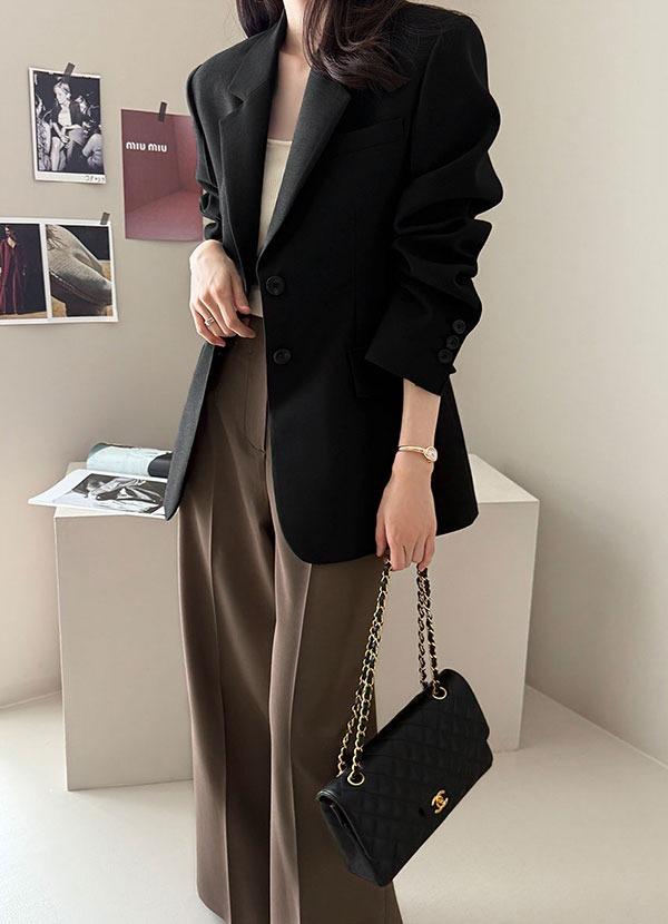 울실크클래식재킷