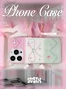수심 Ribbon Glow Case 아이폰 리본 케이스 쥬얼리 보석 유니크 하드 파스텔