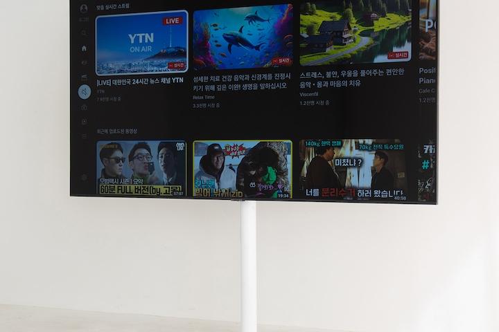 TV 모니터 거치대 스마트 LG 삼성 스탠드 65 75 인치 호환