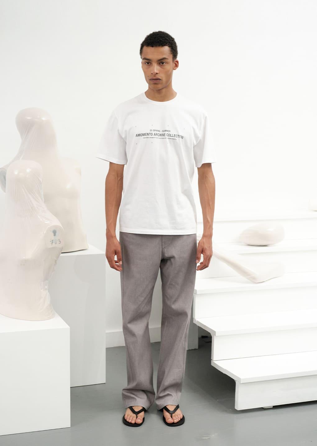 lettering t-shirts, white