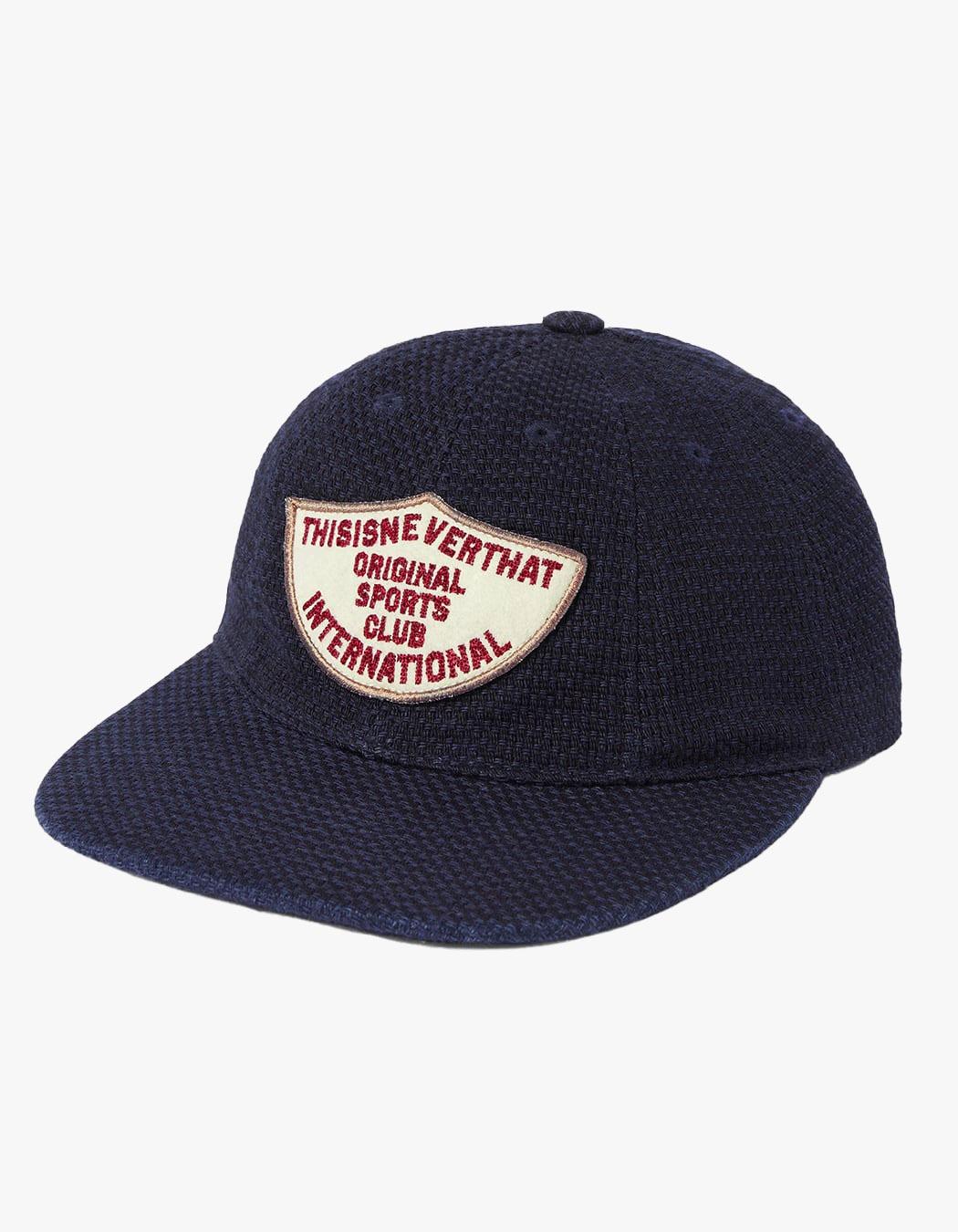 Washed Dobby Patch Cap - Navy