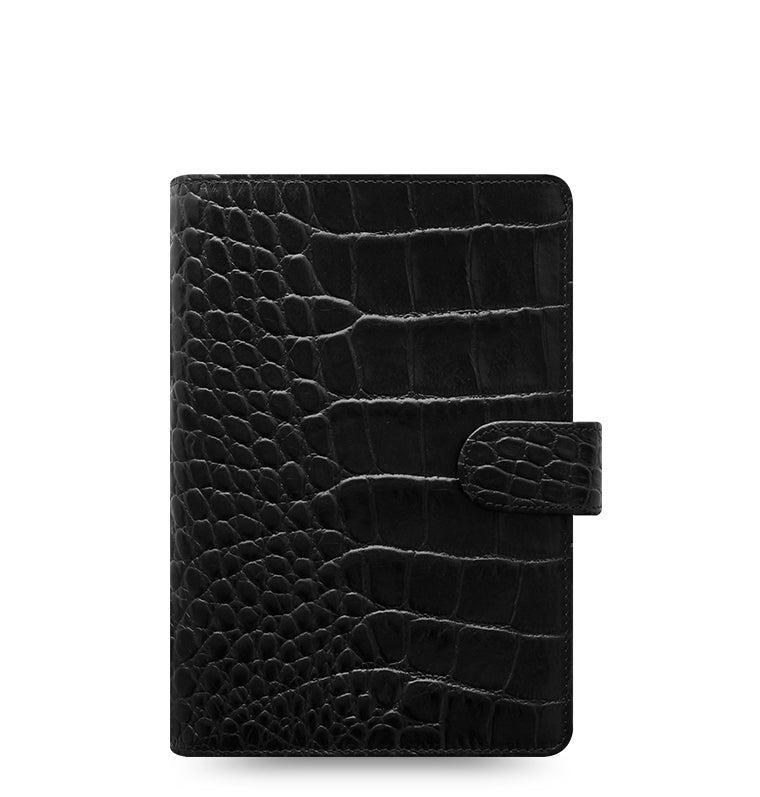 Classic Croc Personal Leather Organiser - Ebony / 2025 JAN-DEC