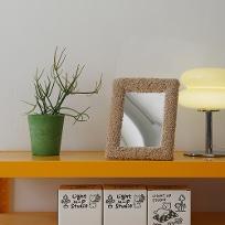 FAUX FUR MIRROR (CAMEL)