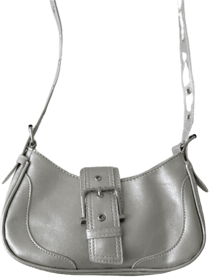 아곤 레더 아일렛 벨트 호보 크로스 숄더백